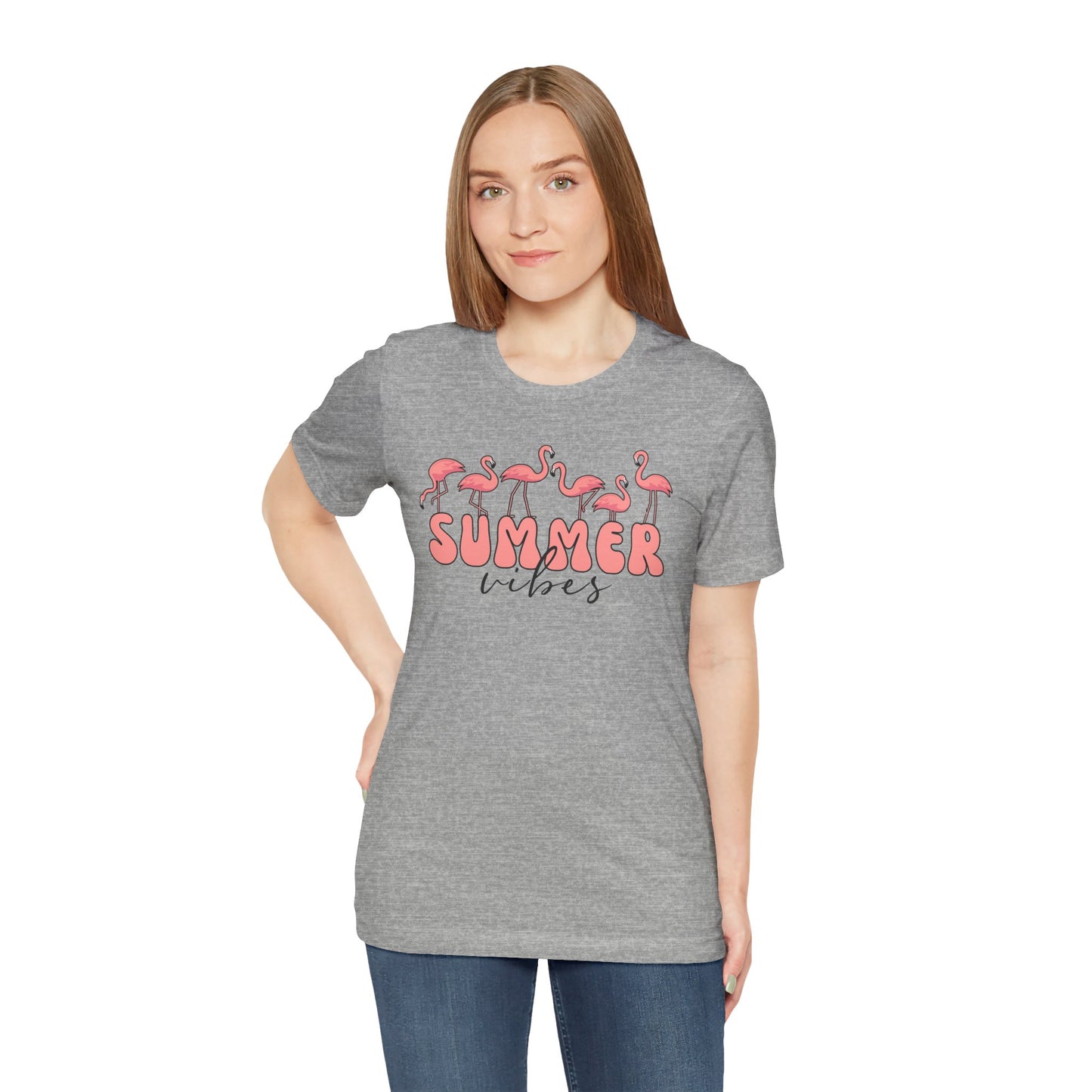 Summer Vibes Flamingo T-Shirt