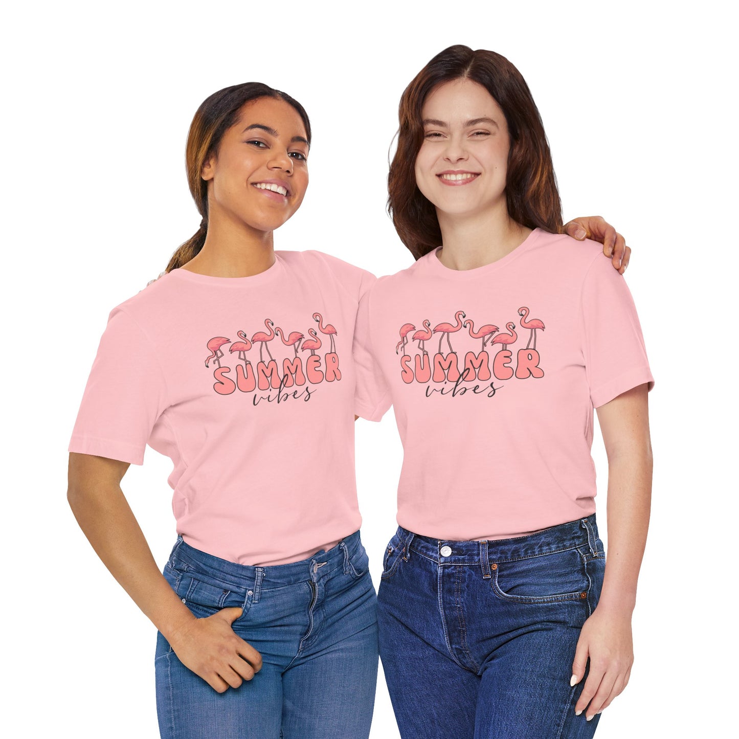 Summer Vibes Flamingo T-Shirt