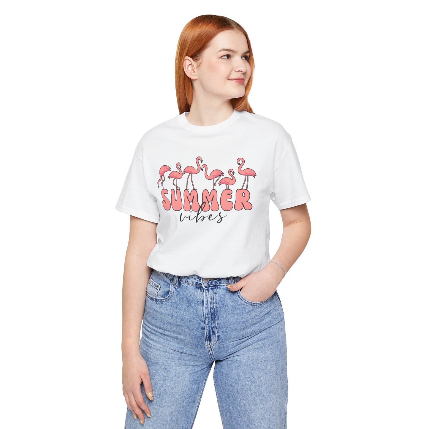 Summer Vibes Flamingo T-Shirt