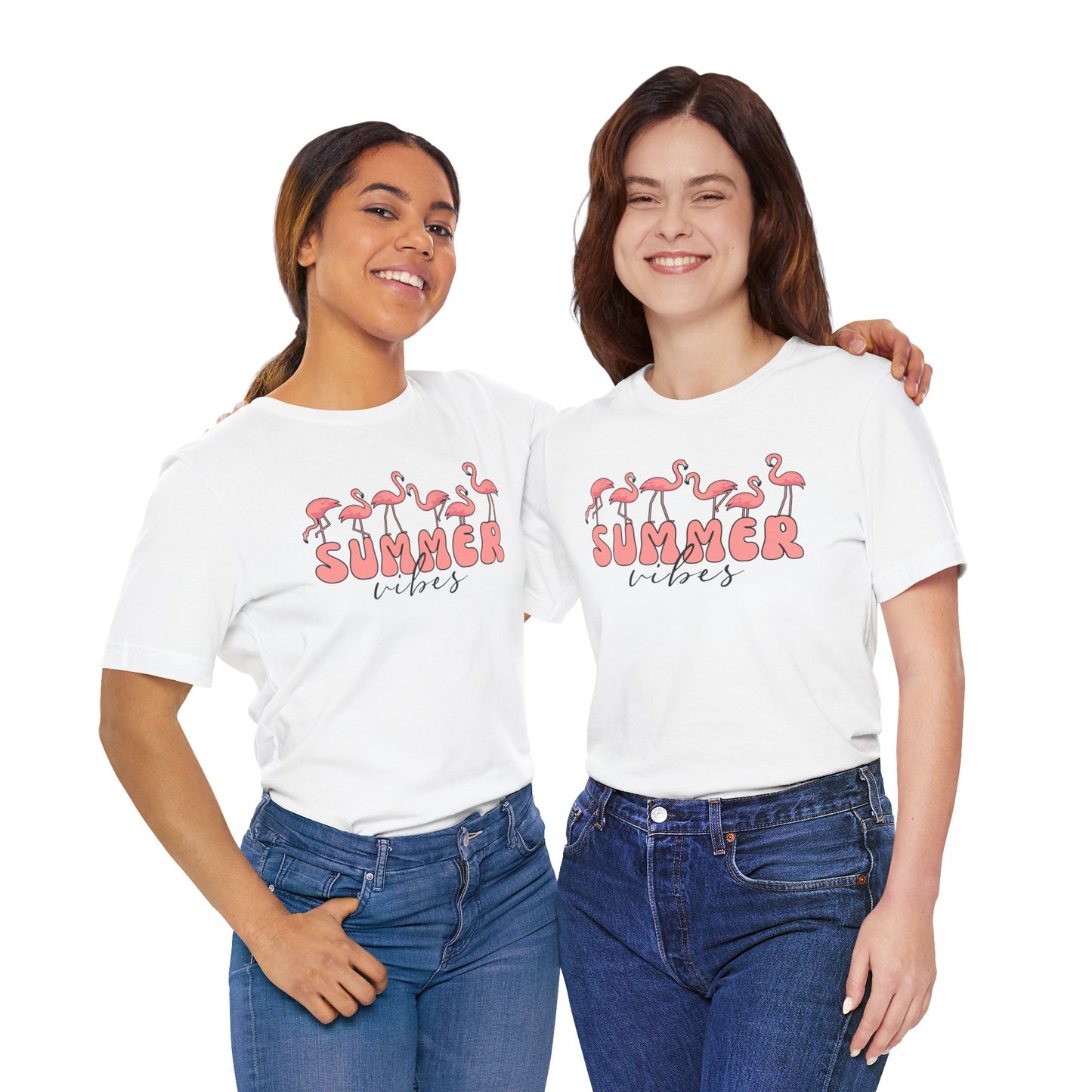 Summer Vibes Flamingo T-Shirt