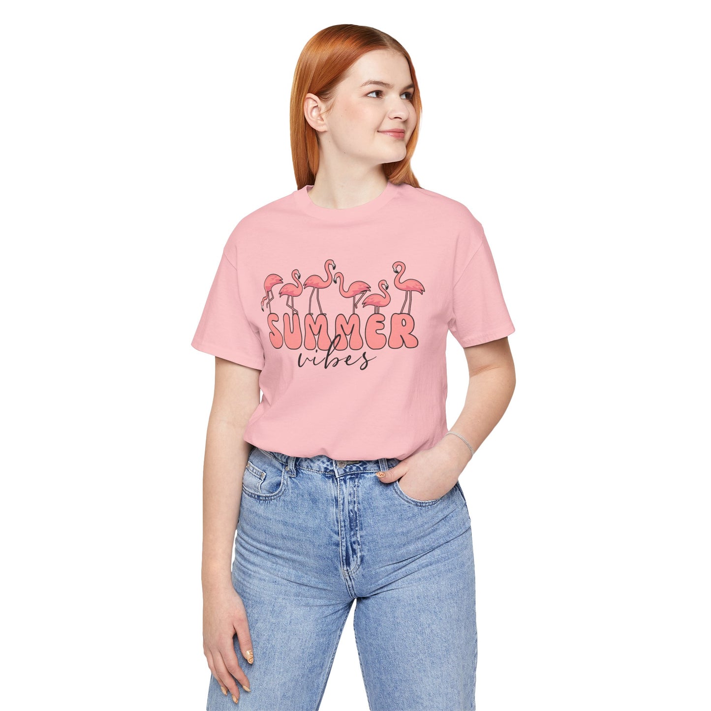 Summer Vibes Flamingo T-Shirt