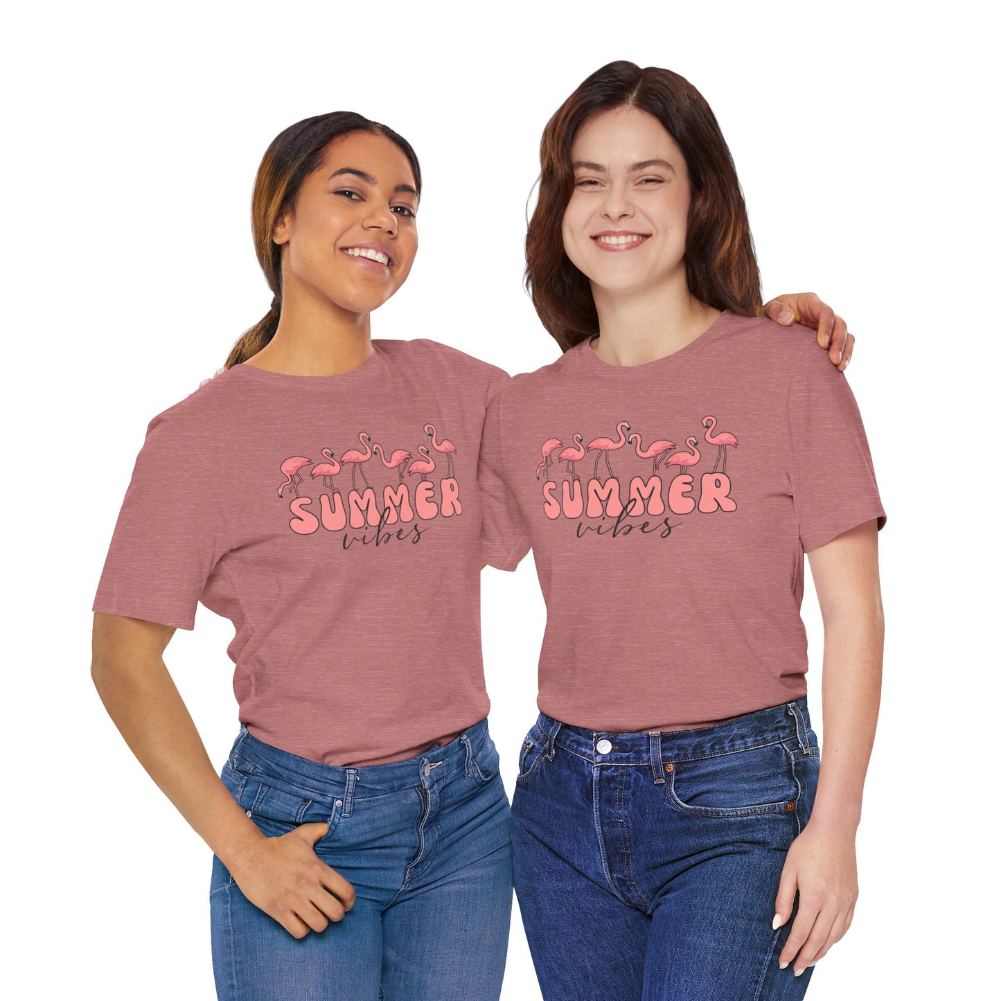Summer Vibes Flamingo T-Shirt