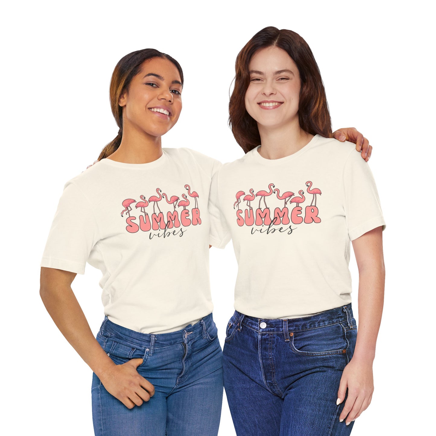 Summer Vibes Flamingo T-Shirt
