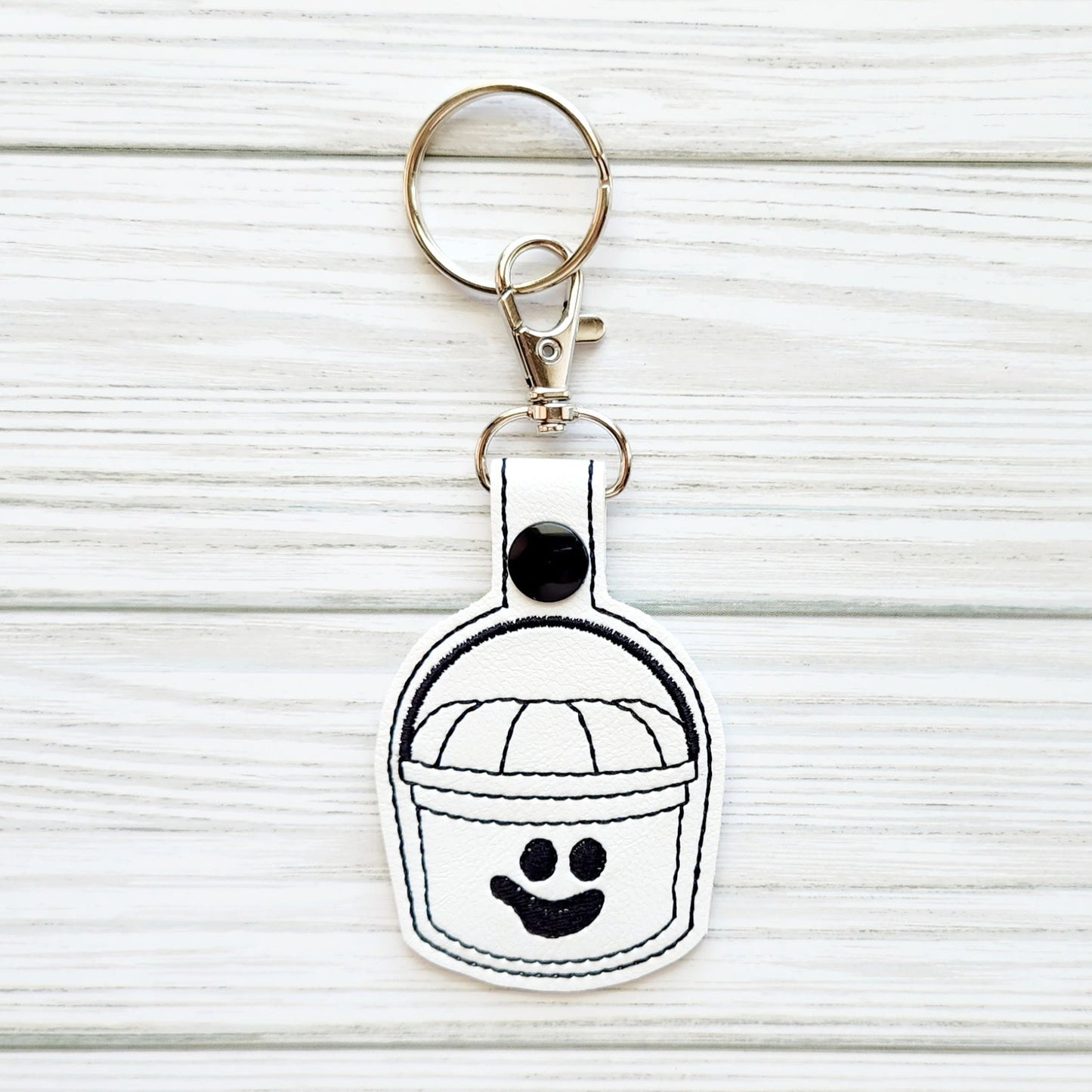 Ghost Halloween Bucket/Pail Keychain/Bag Tag/Purse Charm