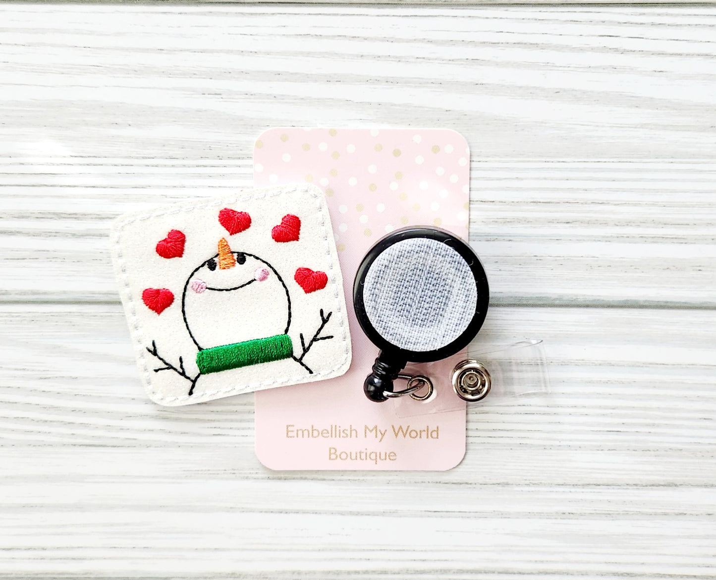 Snowman Badge Topper