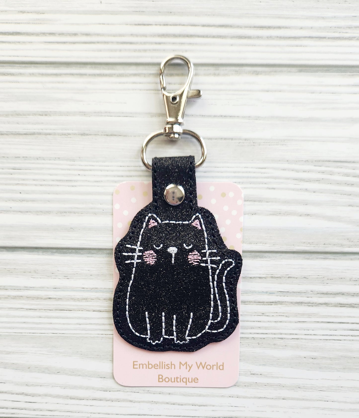 Black Cat Keychain