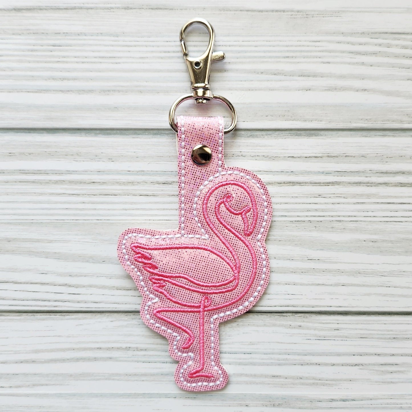 Pink Flamingo Keychain