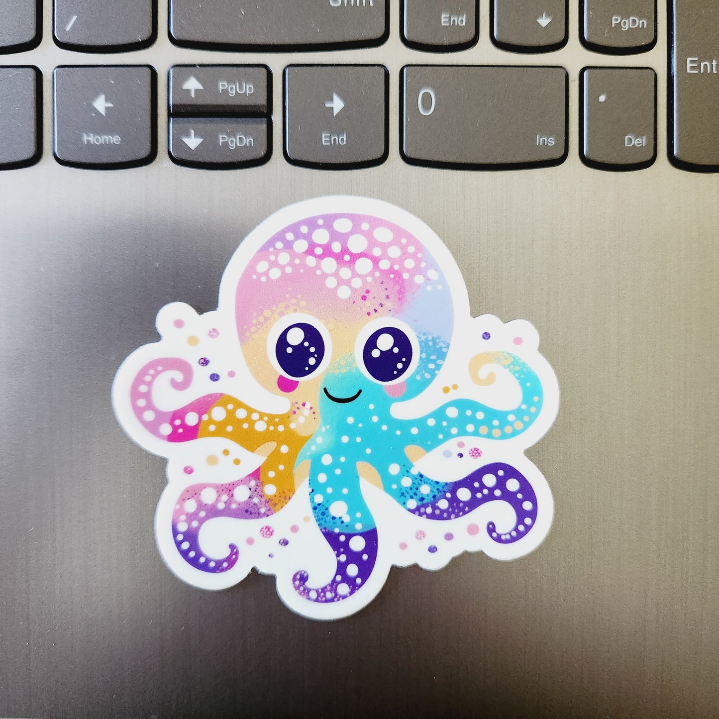 Kawaii Octopus Waterproof Sticker