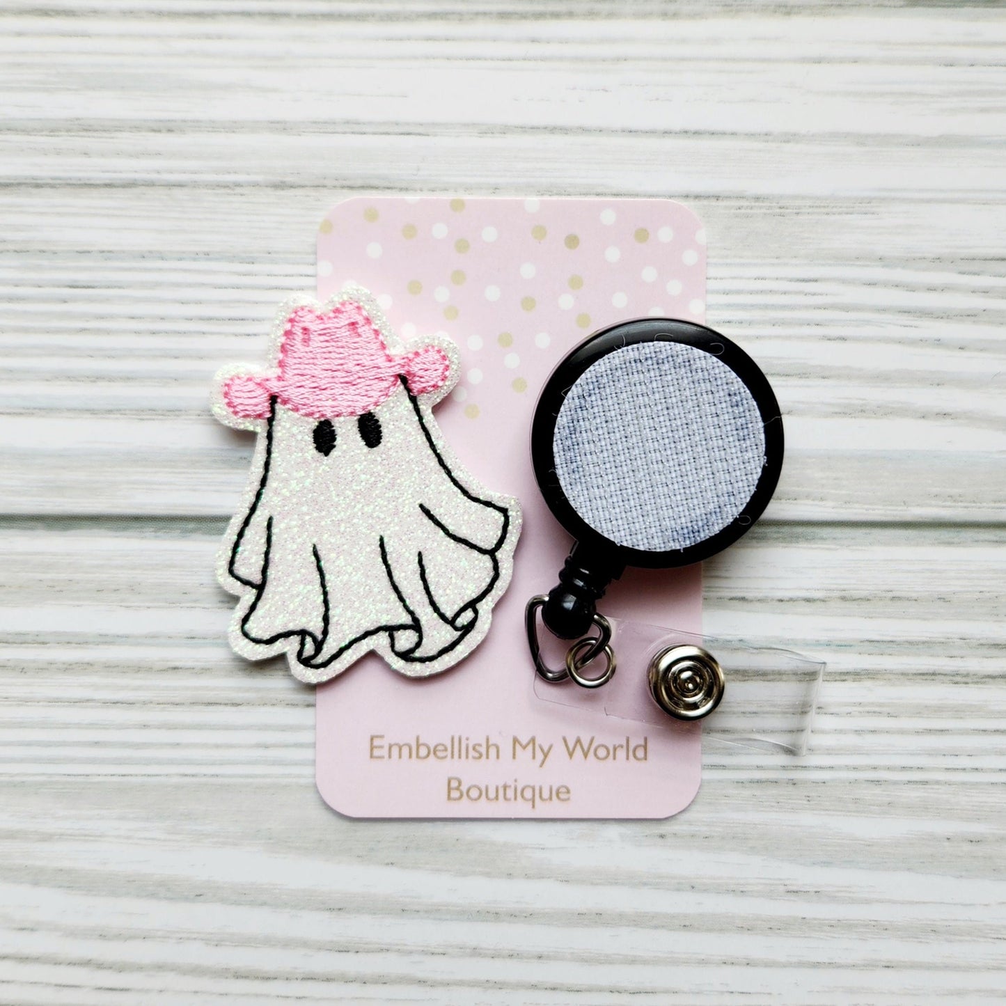 Cowboy Ghost Badge Topper