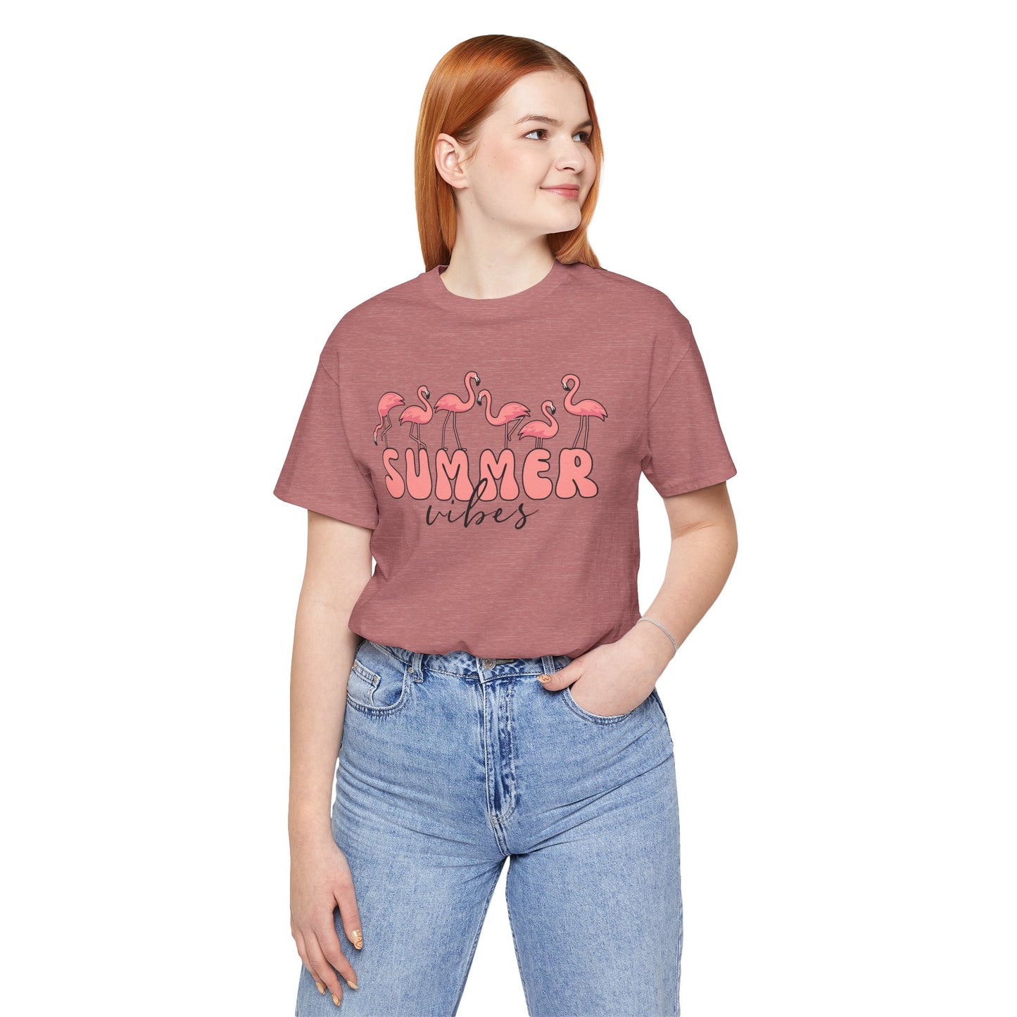 Summer Vibes Flamingo T-Shirt