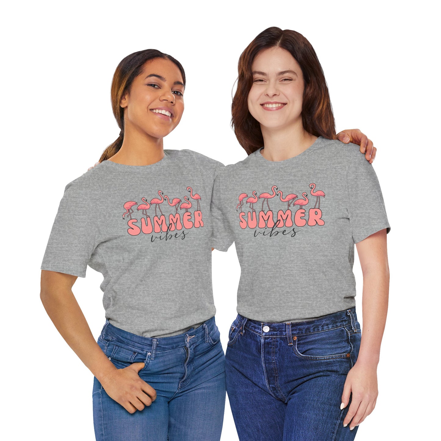 Summer Vibes Flamingo T-Shirt
