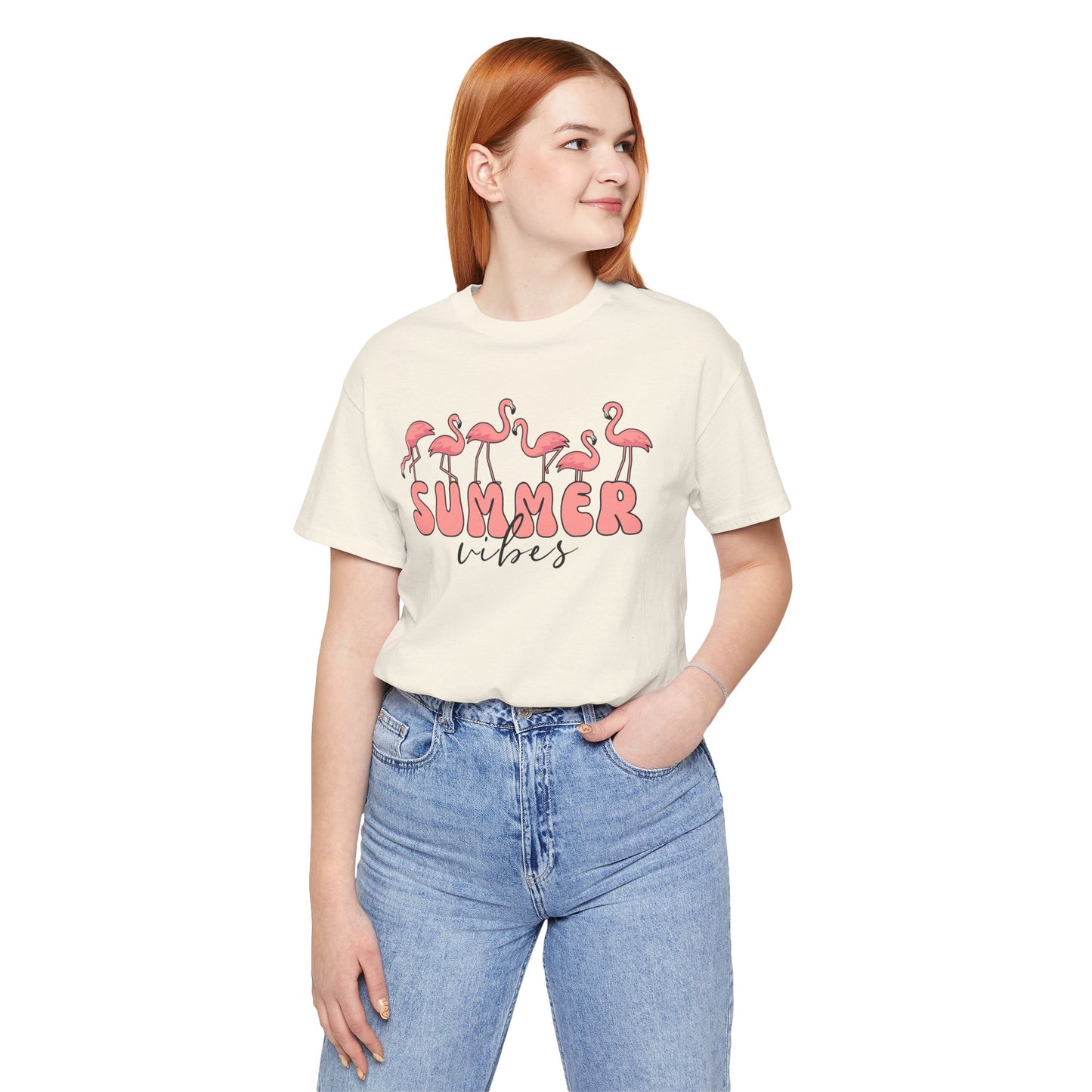 Summer Vibes Flamingo T-Shirt