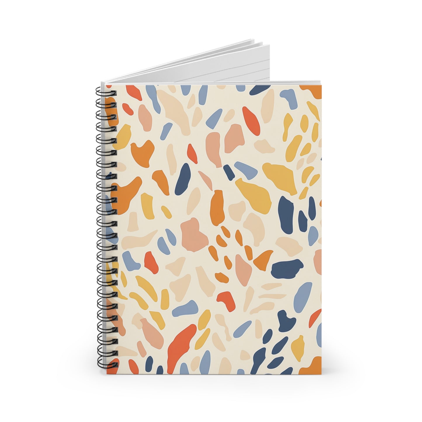 Terrazzo Pattern Spiral Notebook 6 x 8"