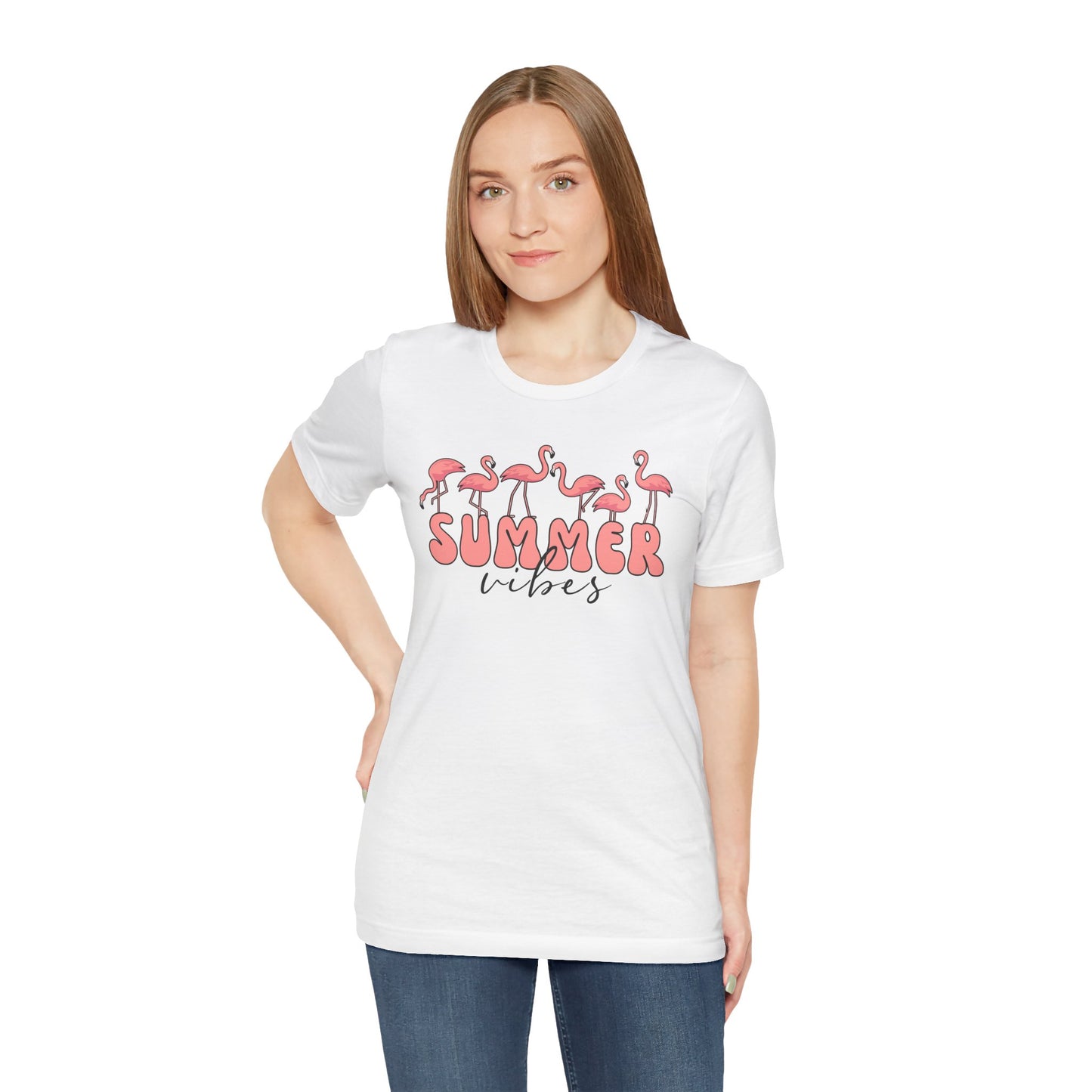 Summer Vibes Flamingo T-Shirt