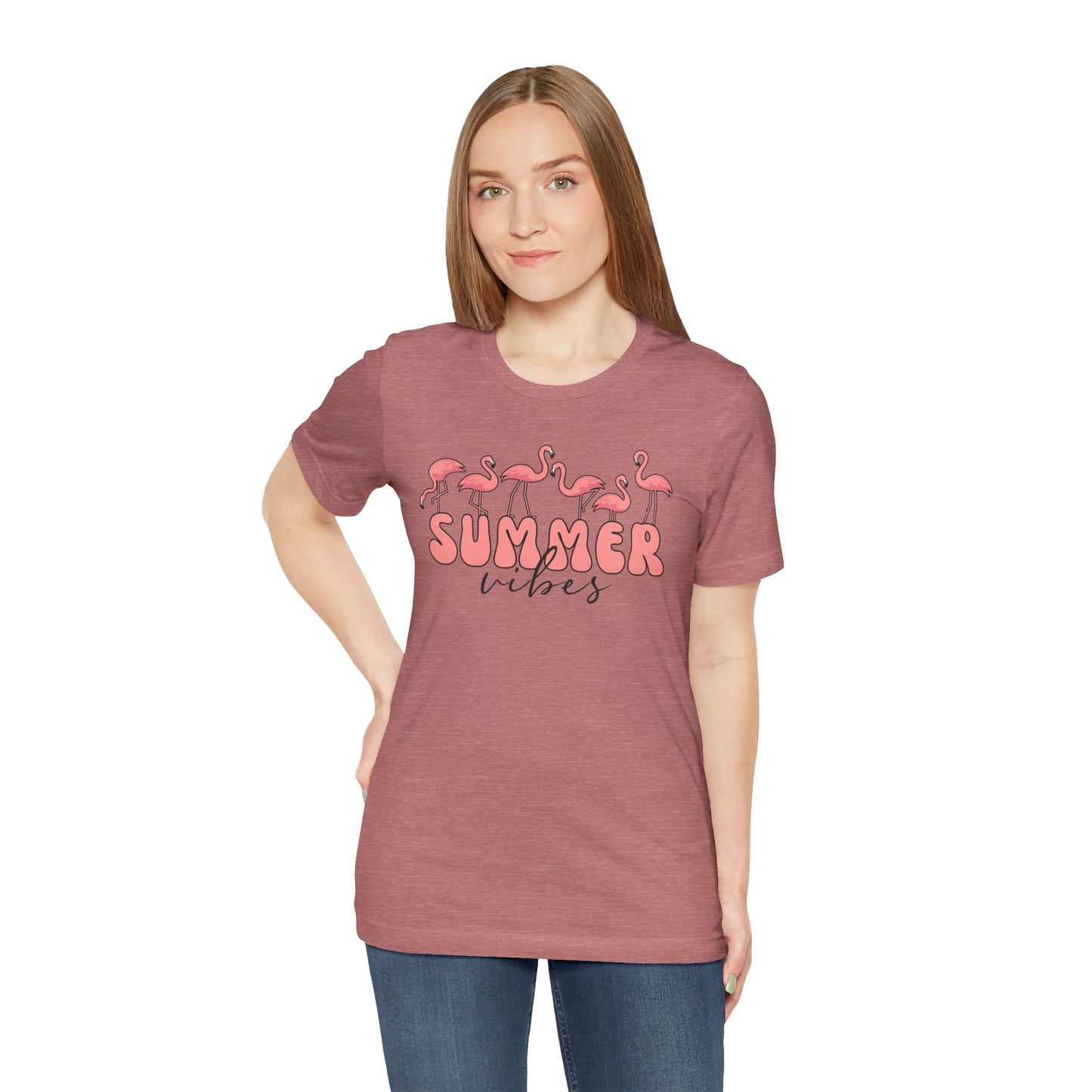 Summer Vibes Flamingo T-Shirt
