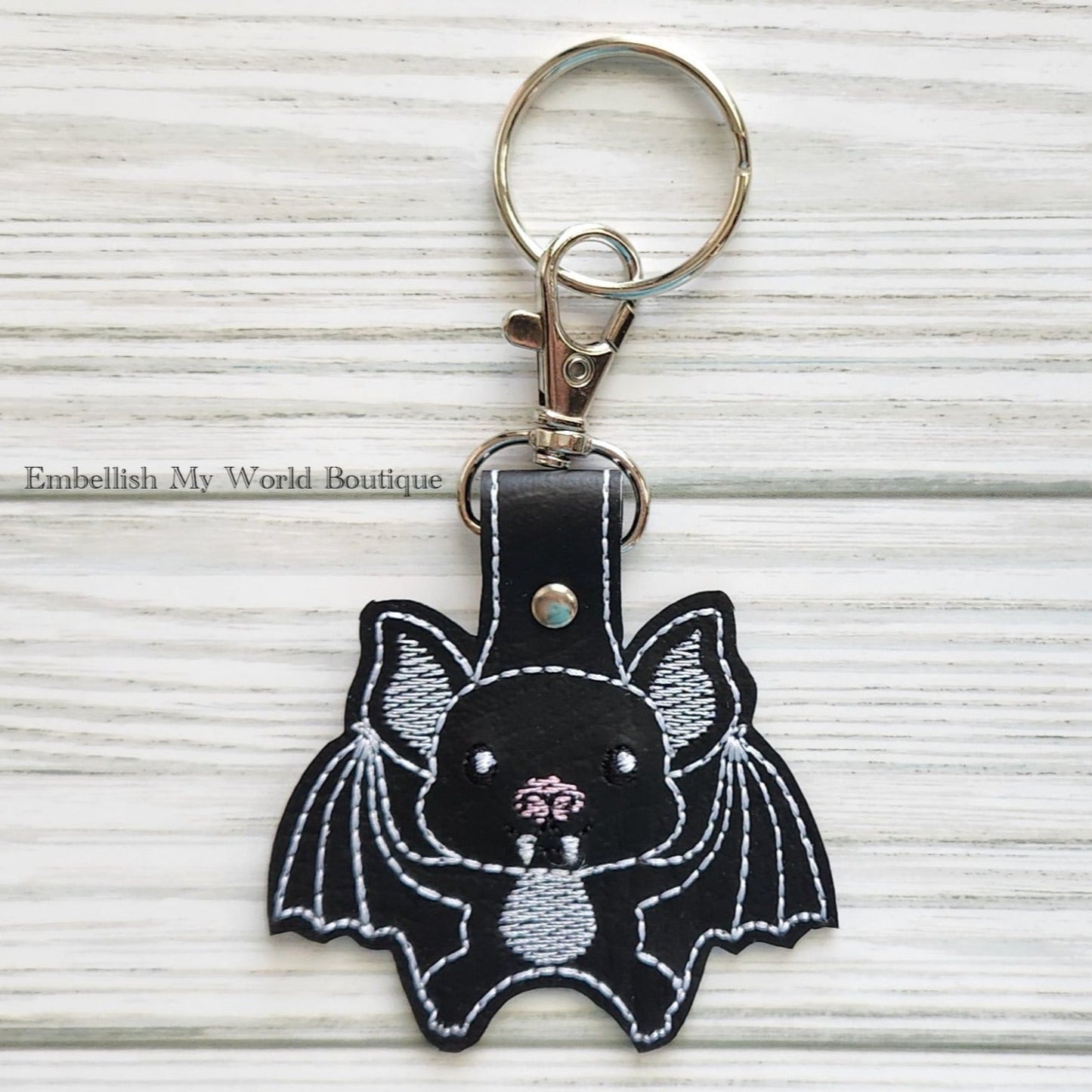 Black Bat Keychain/Bag Tag/Purse Charm/Halloween