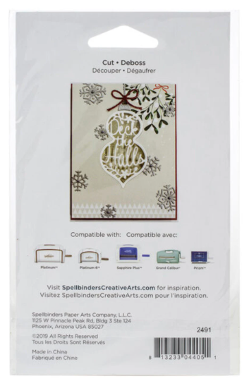 Spellbinders Deck the Halls Cutting Die Set/Christmas Cutting Die/Snowflake die/Ornament die/Card Making/Craft Supplies/Gift Wrap