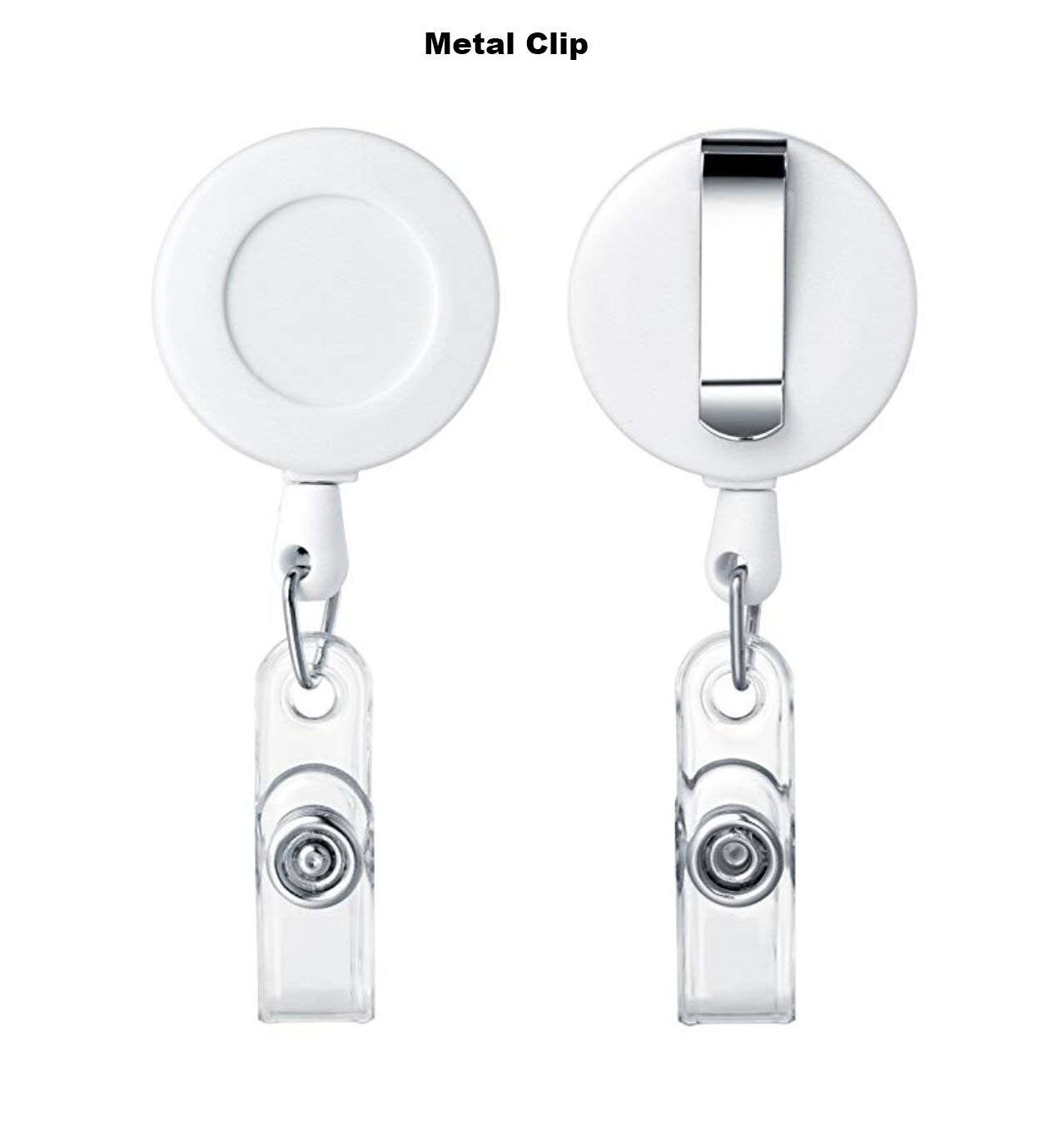 Sage & Gold Marble Badge Reel