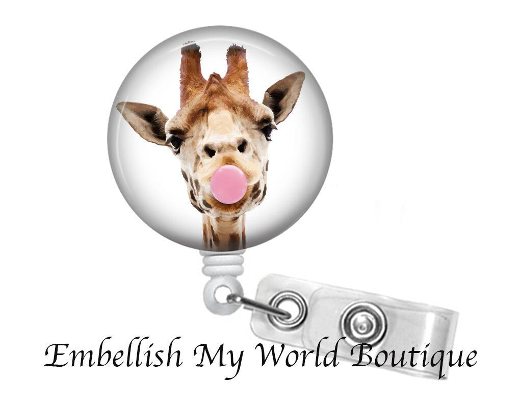 Giraffe Badge Reel