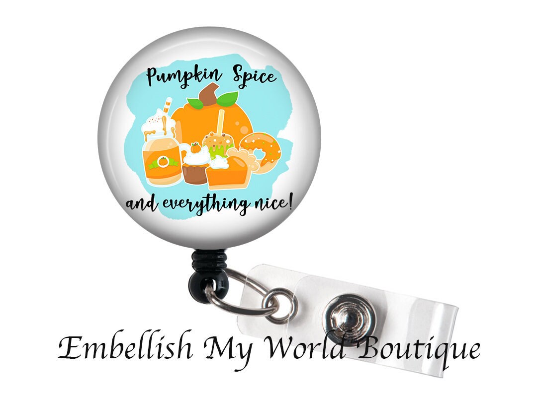 Pumpkin Spice Badge Reel