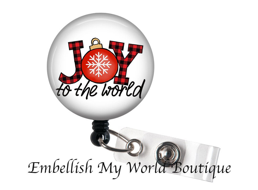 "Joy to the world" Christmas Badge Reel