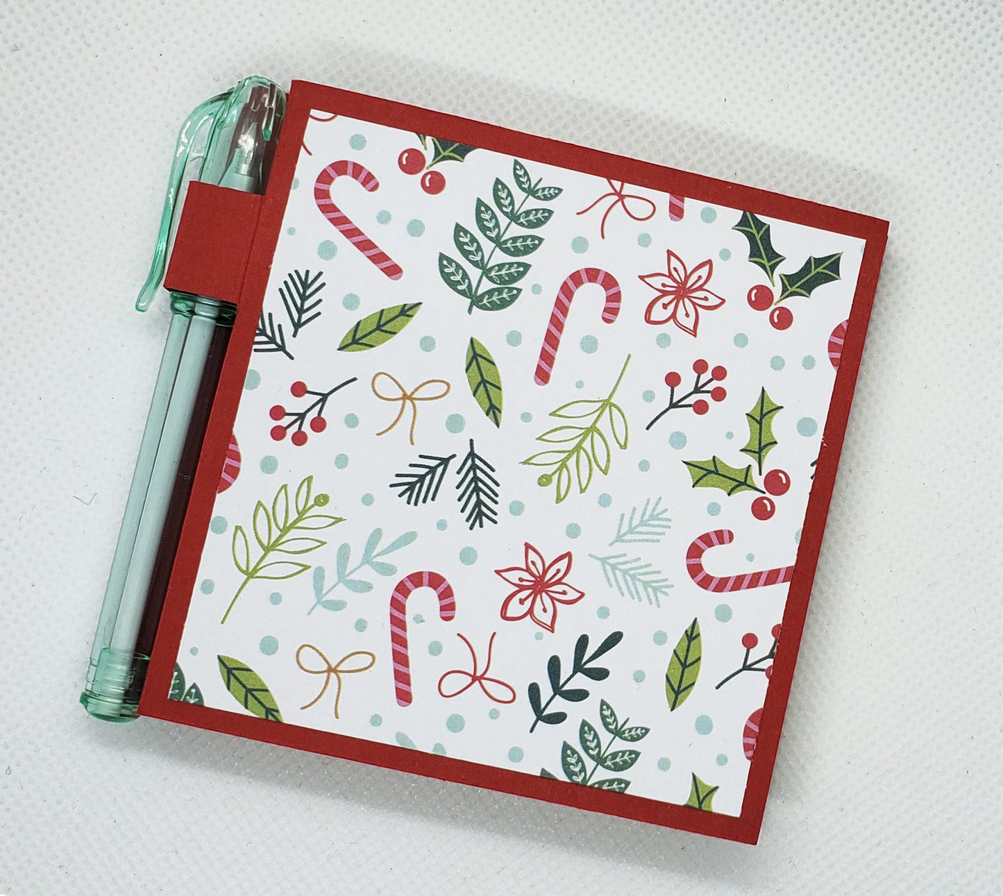 Christmas sticky note holder and pen set