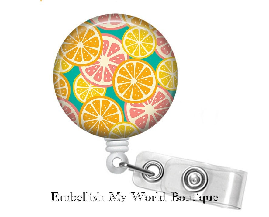 Citrus Slices Badge Reel