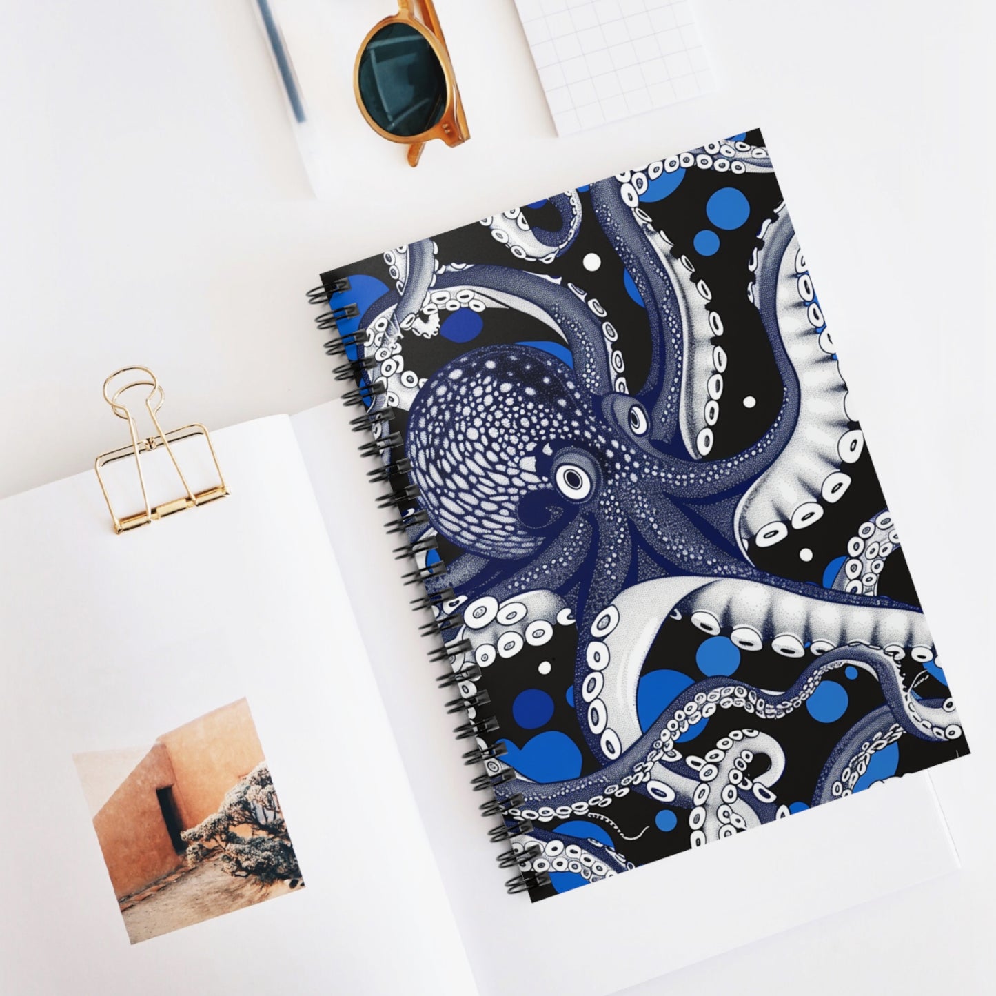 Octopus Spiral Notebook-Journal-Traveler's Notebook- Notepad-Nautical-Kraken-Ocean Themed