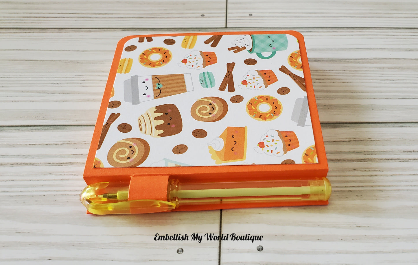 Fall Sweet Treats Sticky Note Holder and Pen Set