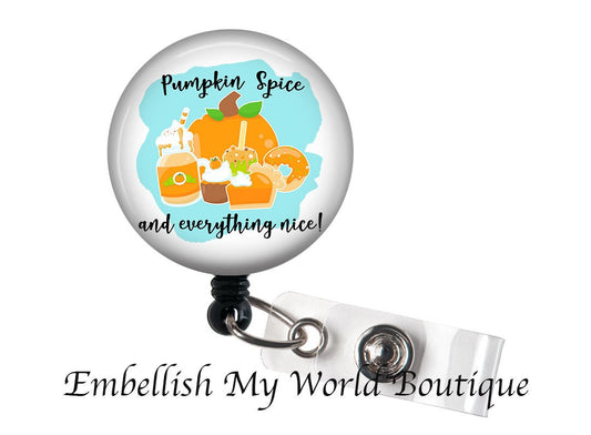 Pumpkin Spice Badge Reel