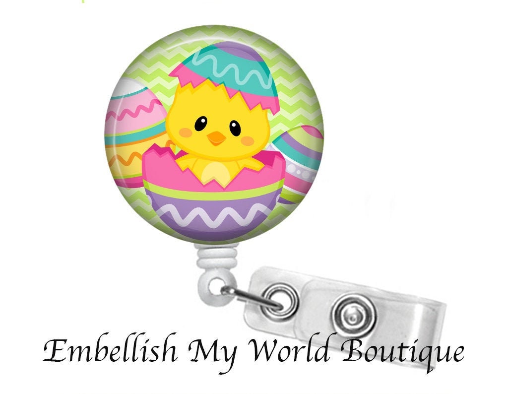 Easter Badge Reel- Chick and Eggs