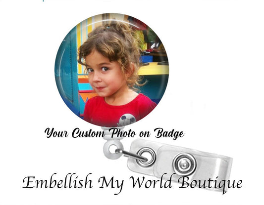 Custom Photo badge/Personalized Badge Reel