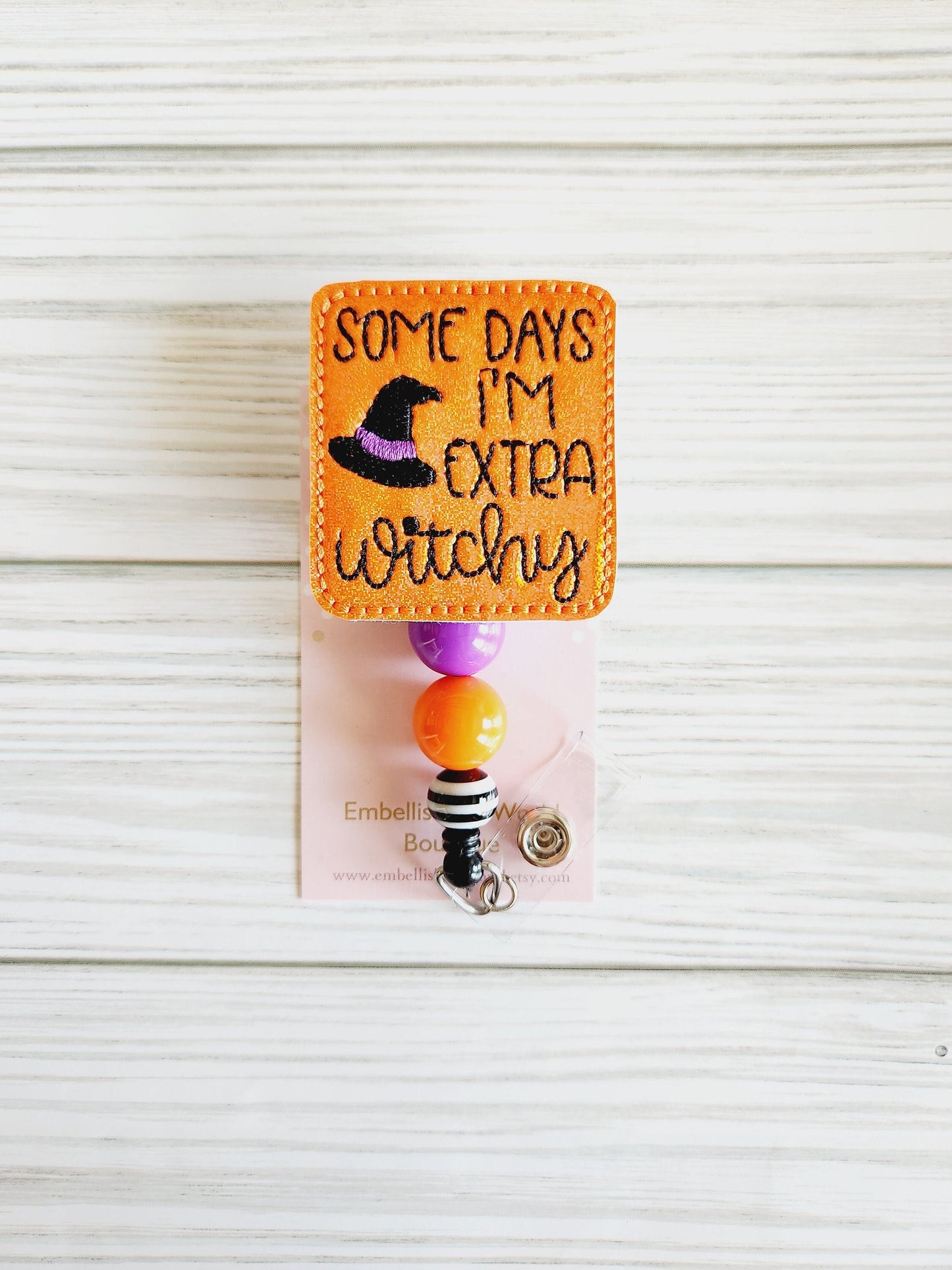 "Extra Witchy" Halloween Badge Reel