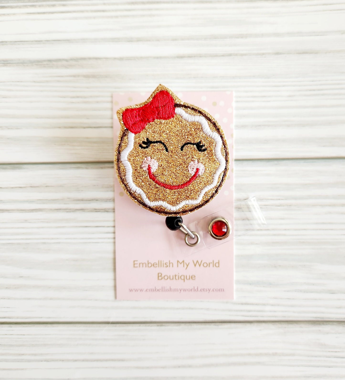 Gingerbread Girl Badge Reel