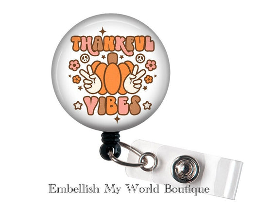 "Thankful Vibes" Thanksgiving Badge Reel